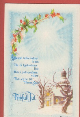 Jenny Nyström Kirkko talvimaisemassa -  Genom lyften..