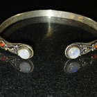 Vanha Hopea rannerengas rannekoru sterling silver - pikkukuva 3