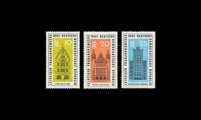 DDR 947-9 ** Leipzigin kevätmessut (1963)
