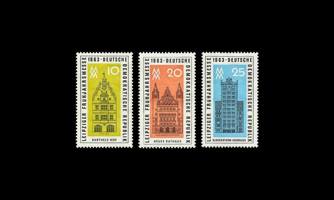 DDR 947-9 ** Leipzigin kevätmessut (1963)