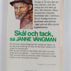 Johan Rudolf Sundström : Skål och tack, sa Janne Vängman - pikkukuva 2