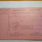 1922 Kuusjärvi postiennakko Hyrylään KTR soittokuntaan - pikkukuva 2