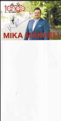 Mika Mäkelä  , Seinäjoki  ,  fanikortti , nimmari     b588