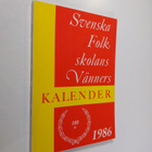 Svenska folkskolans vänners kalender 1986 - pikkukuva 1