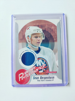 Sean Bergenheim 03-04 Bowman Premier Performance Jersey