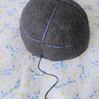 Harmaa huopakalotti eli patalakki, 55cm - pikkukuva 2