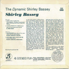 Shirley Bassey – The Dynamic Ep Uk 1964 - pikkukuva 3