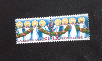 1986 joulumerkki pari**