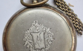 VANHA Kello Taskukello Hopeaa 1913
