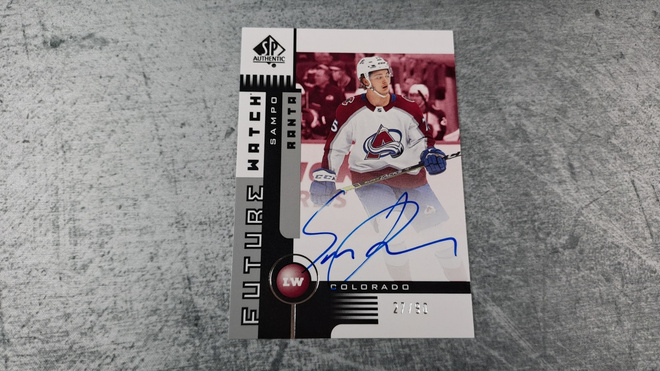 Sampo Ranta 2021-22 SP Authentic Future Watch Auto Retro /90