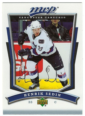 07-08 Upper Deck MVP #67 Henrik Sedin