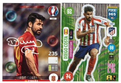 2 x DIEGO COSTA Espanja, Athletico Madrid