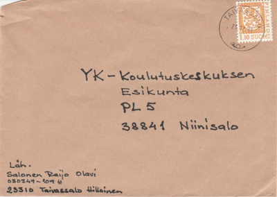 Postileima, TAIVASSALO