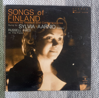 SONGS OF FINLAND / SYLVIA AARNIO (LP) 1974 USA JULKAISU