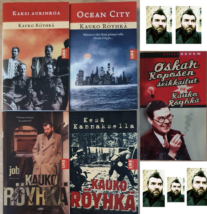 Kauko Röyhkä kirja collection no:2 (5 kpl kirjoja)