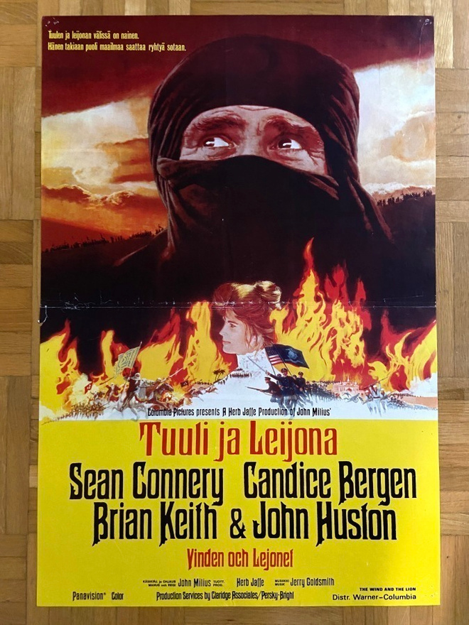 Vanha elokuvajuliste: Tuuli ja leijona