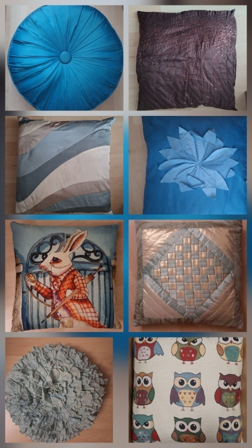 9x koristetyyny erilaisia