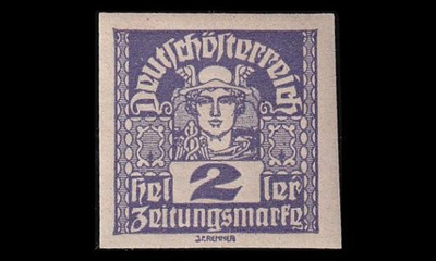 Itävalta 293x ** Sanomalehtimerkki 2 H (1920)