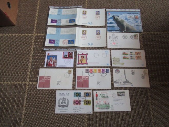 14 FDC ym kuorta upeat leimat kerralla