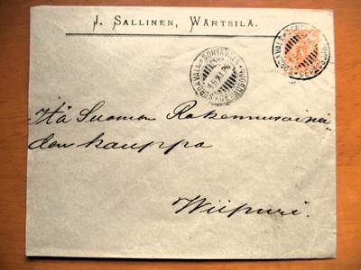 1896 Sortavala J Sallinen Wärtsilä liikekuori