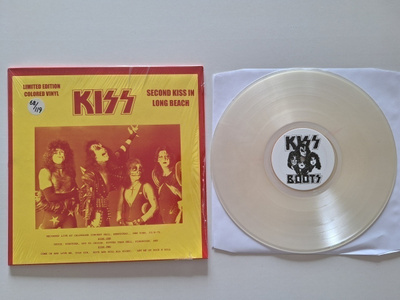 Kiss Second Kiss In Long Beach Kirkas värivinyyli LP