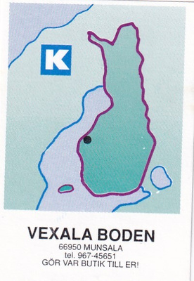 Munsala. Vexala Boden , Kesko, kartta s82