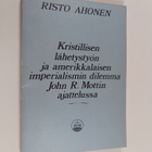 Risto Ahonen : Kristillisen lähetystyön ja amerikkalaisen... - pikkukuva 1