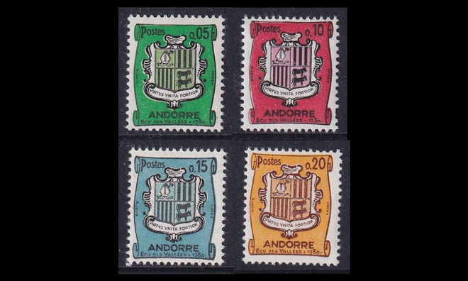 Andorra Fr 164-7 ** Vaakunoita (1961)