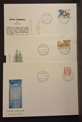FDC 42 - 1981 3 kpl