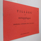 Andliga sånger och psalmer : Tillägg till notupplagan - pikkukuva 1