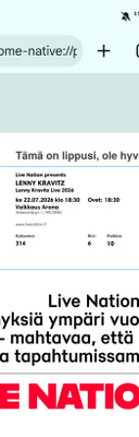 Lenny Kravitz, Helsinki 22.7.