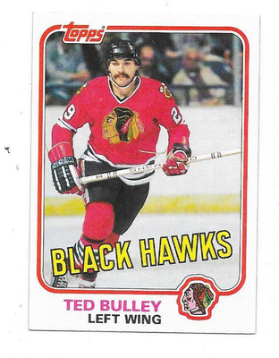 1981-82 Topps #68 Ted Bulley Chicago Blackhawks