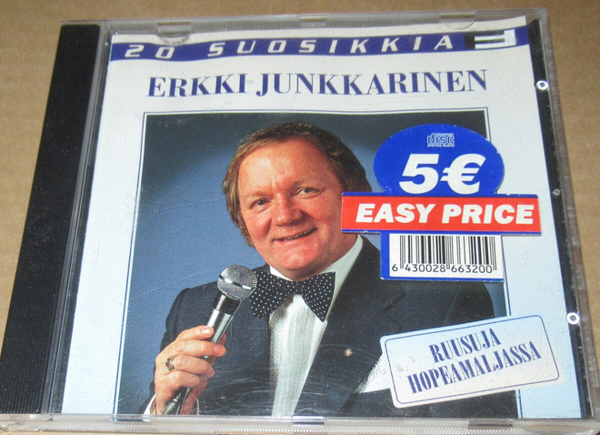 Erkki Junkkarinen 20 suosikkia  Ruusuja hopeamaljassa