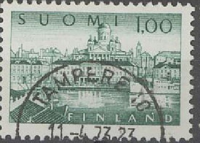 M63 1963 1,00 mk x3Ha kaunis TAMPERE -73