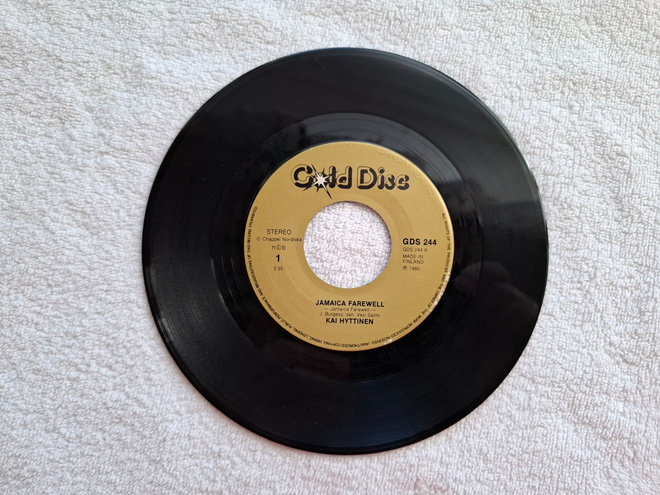Kai Hyttinen – Jamaikan jäähyväiset 7" single