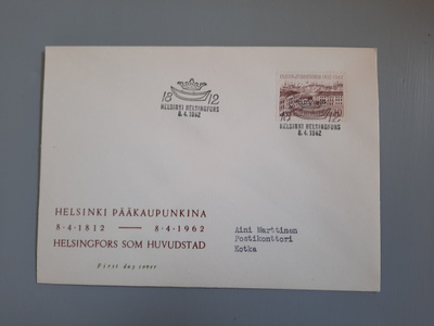 FDC Suomi Helsinki pääkaupunki EL, teema KULKENUT