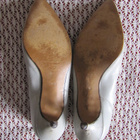 Vaaleat VINTAGE korkokengät, koko 6½, 37-38 - pikkukuva 4