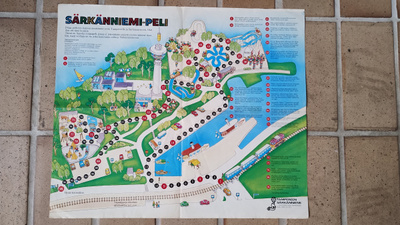 Särkänniemi JULISTE 1980-luku 46x54cm