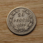 50 penniä 1889, Hopeaa, Aleksanteri III - pikkukuva 1