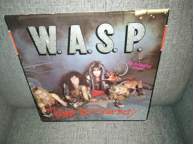 WASP: I Wanna Be Somebody 12" Single Rare