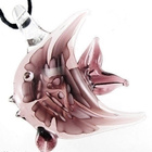 1124 .. Murano Käsintehty Lampwork Taidelasia .. Kaulakoru - pikkukuva 2