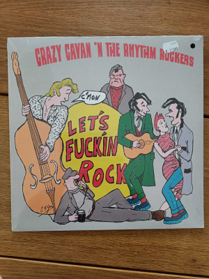 AUCTION - CRAZY CAVAN LET'S FUCKIN' ROCK LP BLACK VINYL