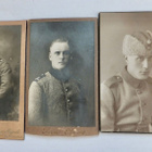3 VANHAA CDV Valokuvaa Sotilaat Sortavala Pori ym 1920-l - pikkukuva 1