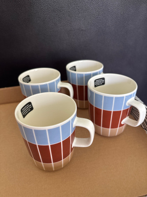 Marimekko Tiilikivi uudet mukit 4 kpl yhteishintaan!