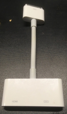 Apple 30-pin Digital AV Adapteri - käytetty - alkuperäinen