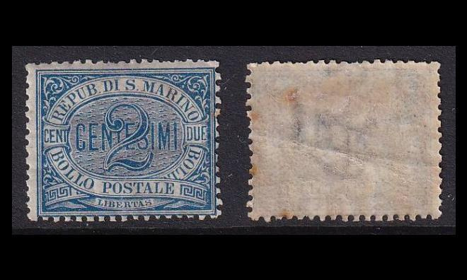 San Marino 12 * Käyttösarja numero 2 C (1892)