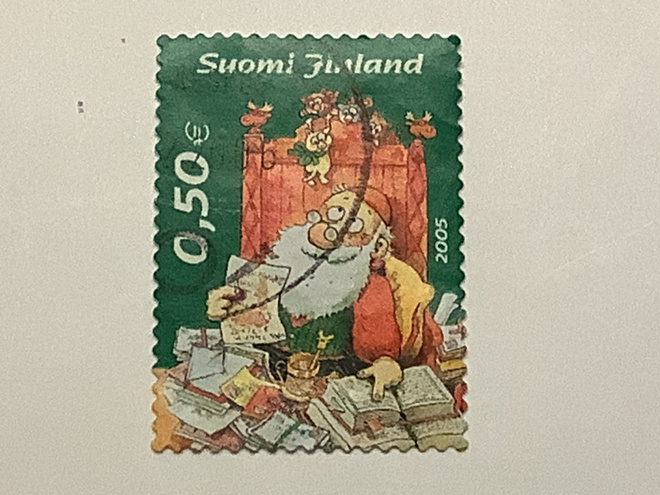1760 / 2005 Joulu - Kirjeitä joulupukille o leimattu