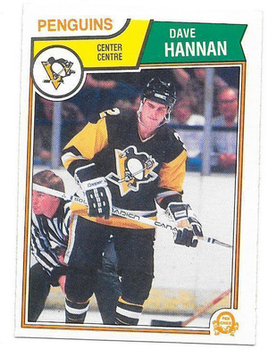 1983-84 OPC #281 Dave Hannan Pittsburgh Penguins RC
