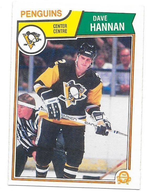 1983-84 OPC #281 Dave Hannan Pittsburgh Penguins RC