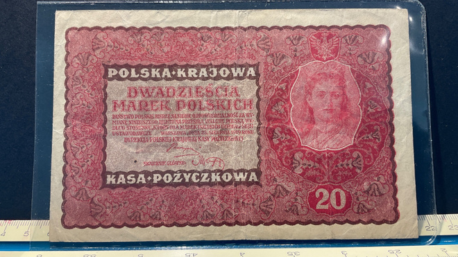 Polska Krajova 20 marek Polski 1919